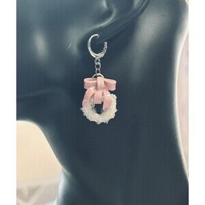 Artisan Made Polymer Clay Christmas Winter Glass Bubble wreath 925